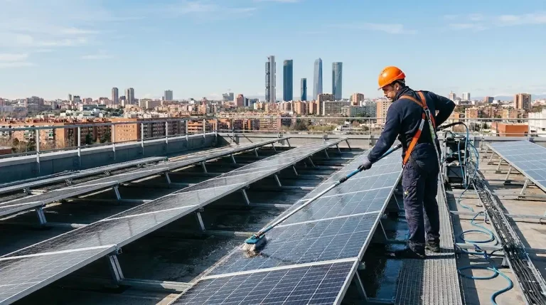 Cómo mejorar la eficiencia con la limpieza de placas solares en Madrid