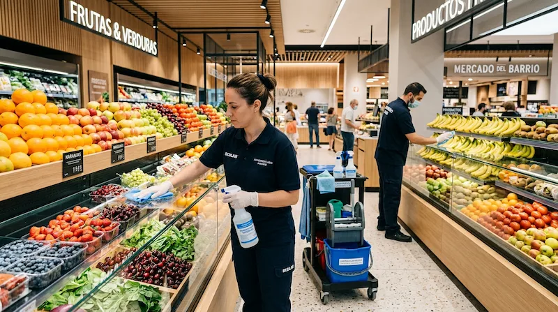 limpieza de supermercados en Madrid